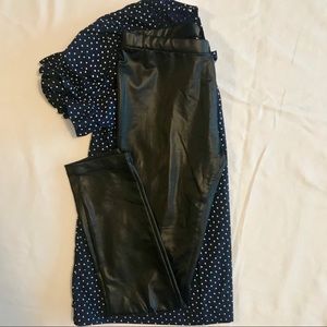 Zara Leggings | bottoms | Faux Leather